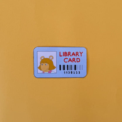 DW Library Card Sticker