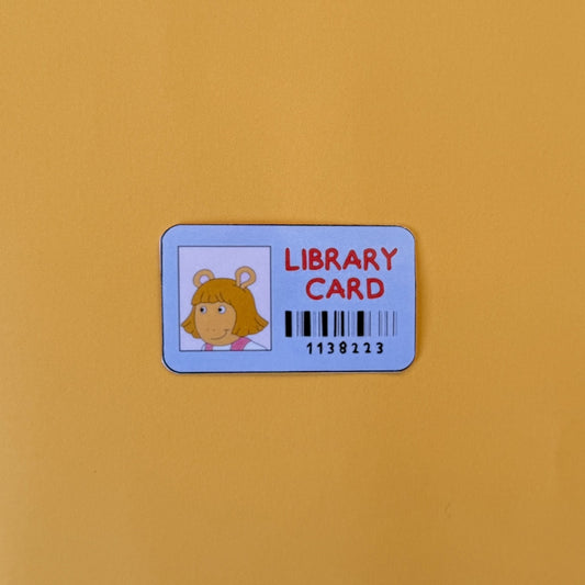 DW Library Card Sticker