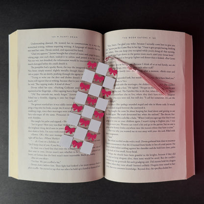 Checkered Bows Bookmark