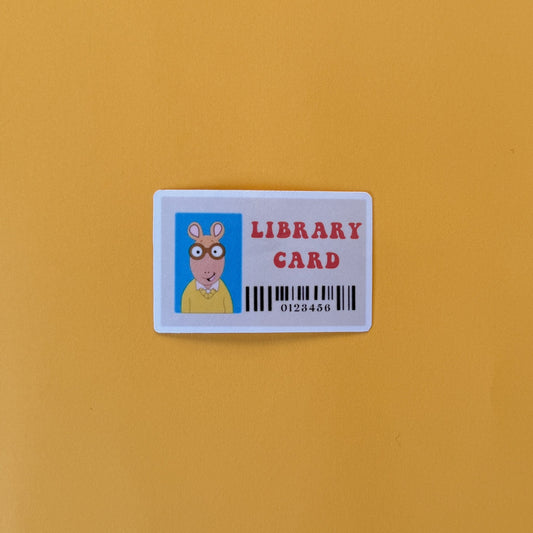 Arthur Library Card Sticker