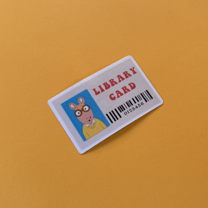 Arthur Library Card Sticker