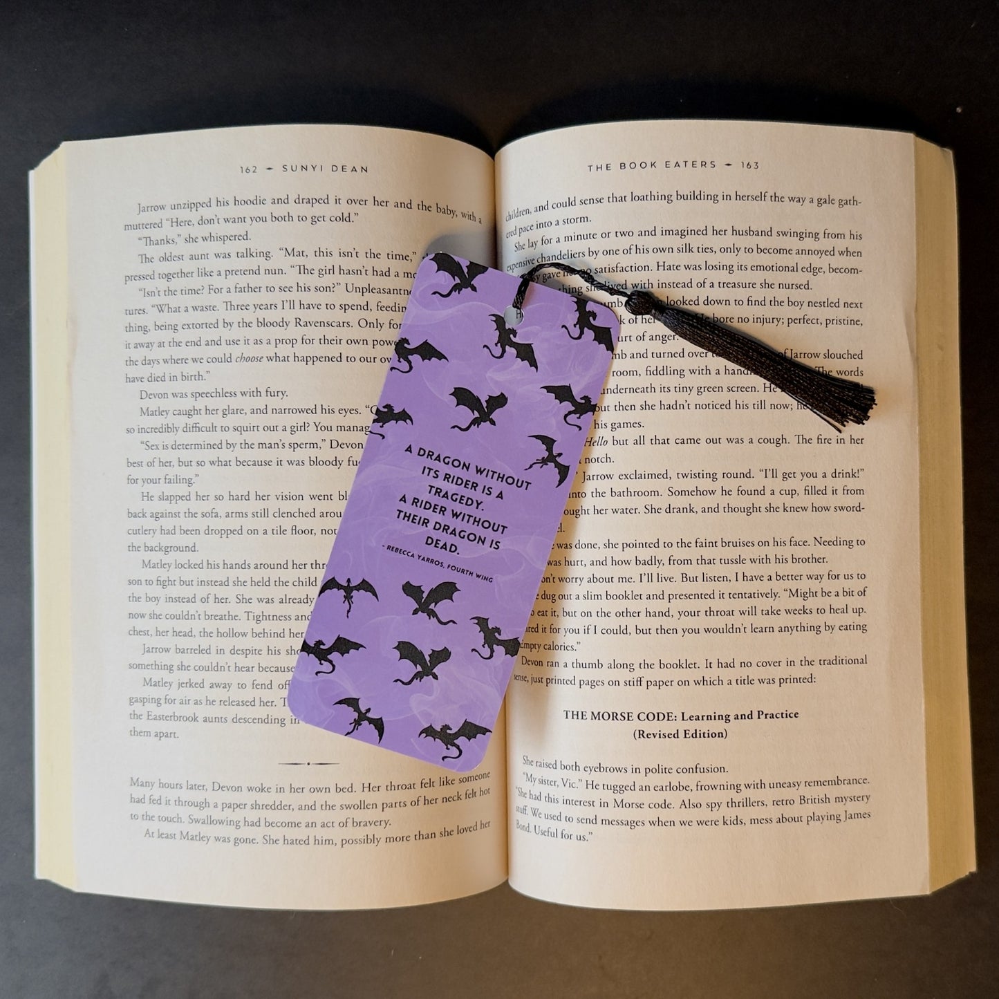 Violet Fourth Wing Bookmark