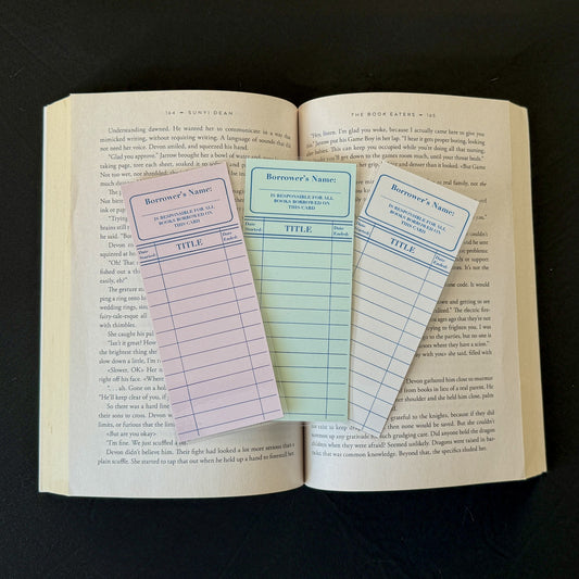 Library Card Bookmark