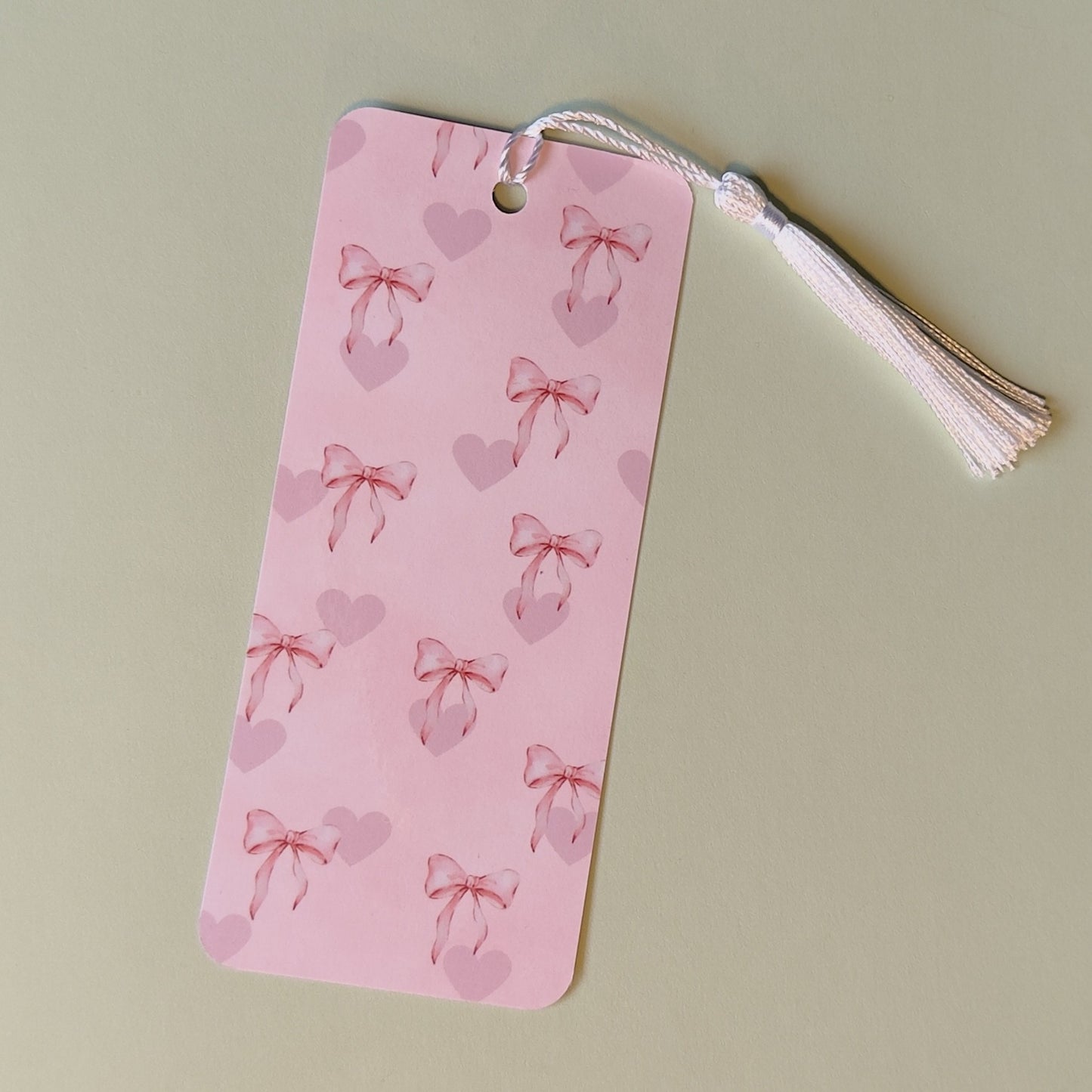 Pink Hearts & Bows Bookmark